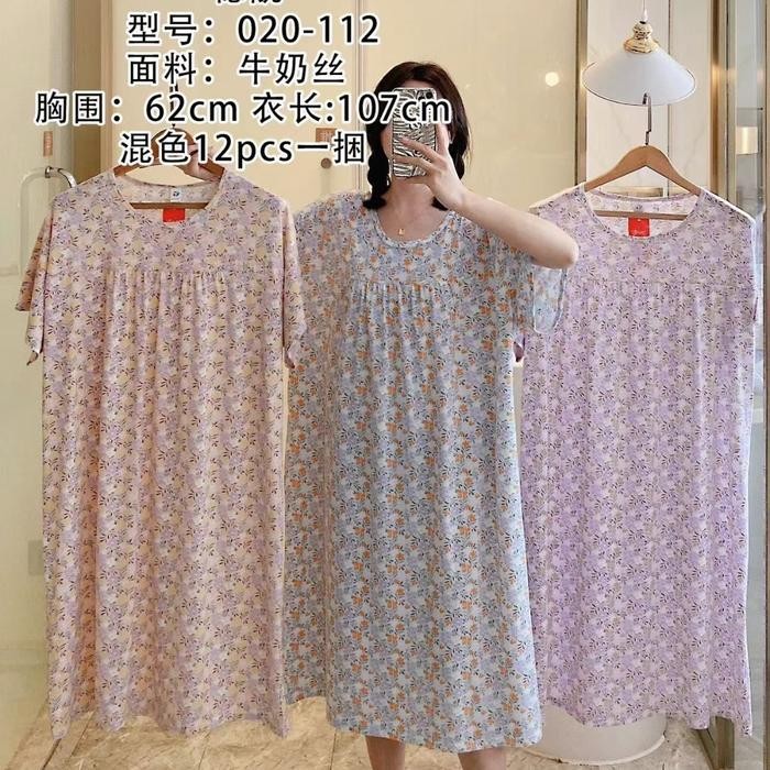 Daster Kaos import Jumbo motif Bunga Daster import premium