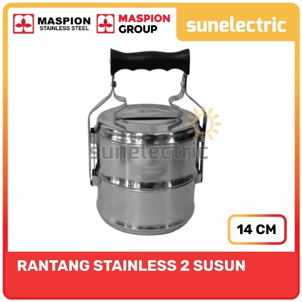 Maspion SS Rantang Stainless Steel Food Carrier Catering / Lunch Box Tempat Makanan Sayur Lauk Pauk