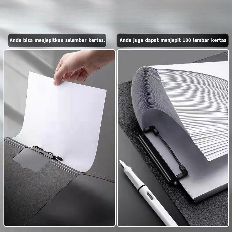 

A4 LIPAT DOKUMEN HORISONTAL CLIPBOARD FOLDER FILE FOLDER KERTAS PAPAN KLIP PERLENGKAPAN KANTOR