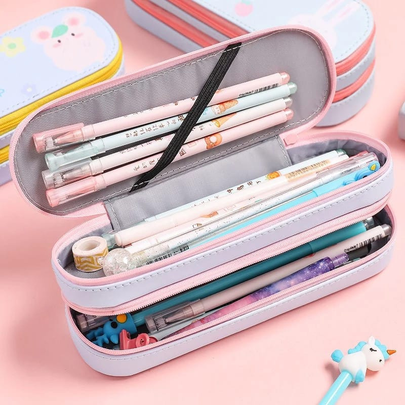 

KOTAK PENSIL 3 LAYER KOREAN STYLE PENCIL CASE / TEMPAT PENSIL IMPORT 2 LAYER DAN 3 LAYER