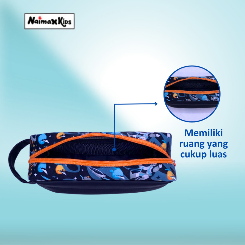 

NAIMAX KIDS PENCIL CASE TWINZIP ANAK PEREMPUAN LAKI-LAKI ALAT PENCIL TULIS STATIONERY