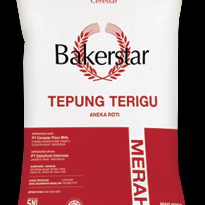 

Tepung Baker Star Merah Protein Tinggi 1Kg 1000G Flour