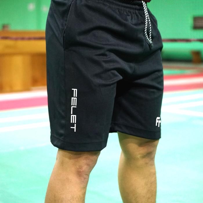 PREMIUM celana badminton pria FELET kolor pendek
