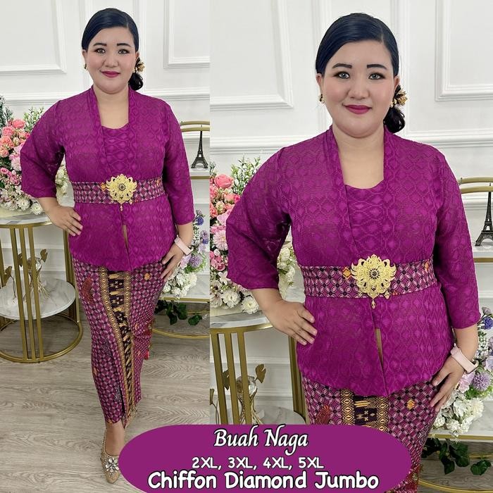 PREMIUM Setelan kebaya bali/ Baju kebaya bali jadi ukuran jumbo / kebaya jumbo