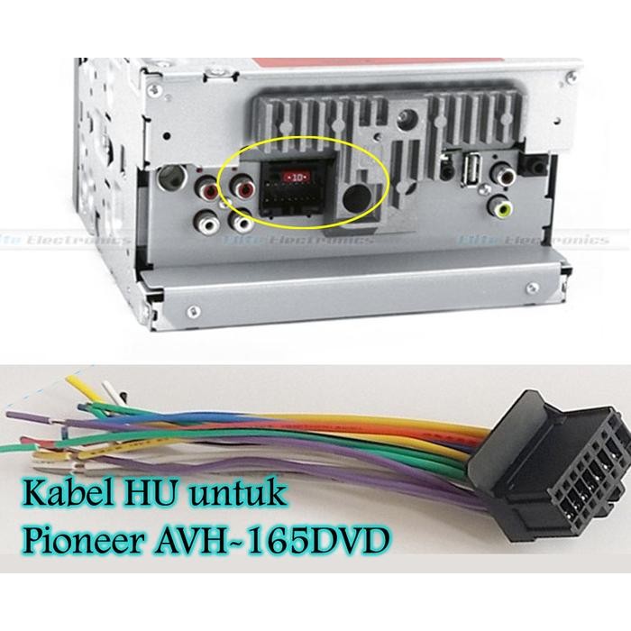 PREMIUM Kabel Soket Pioneer AVH 165DVD 2 DIN Kabel Soket Colokan Tape Mobil