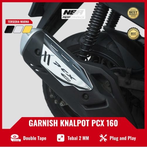 PREMIUM Cover Garnish Knalpot Pcx 160 Aksesoris Pcx 160 Tutup Knalpot