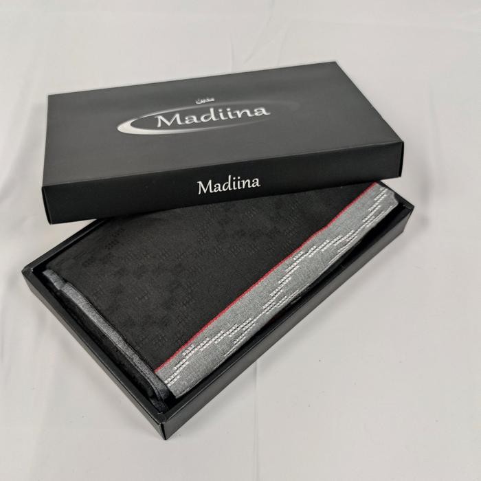 Sarung Tenun Muslim Pria Dewasa Songket Bahan Kain Katun Halus Motif Hitam Putih