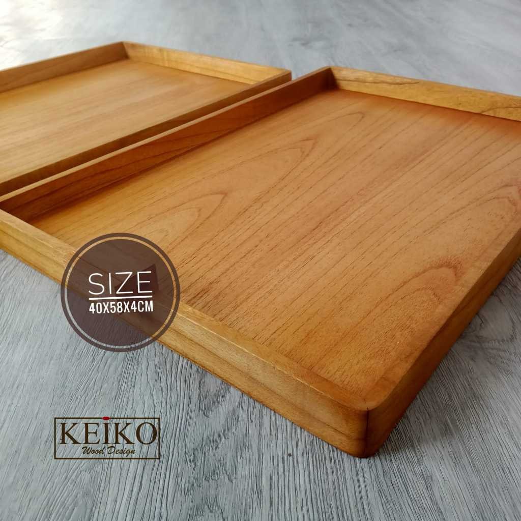 Nampan Kayu Aksa Nampan Ukuran Besar Serbaguna