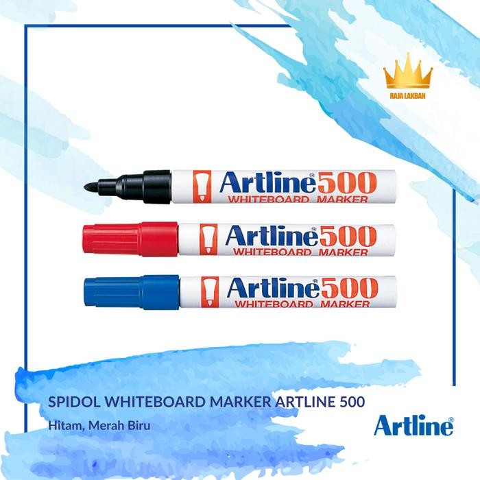 

Ready JT Spidol Papan Tulis Whiteboard Artline 500/ 2.0mm/ Hitam - Merah - Biru - Pcs