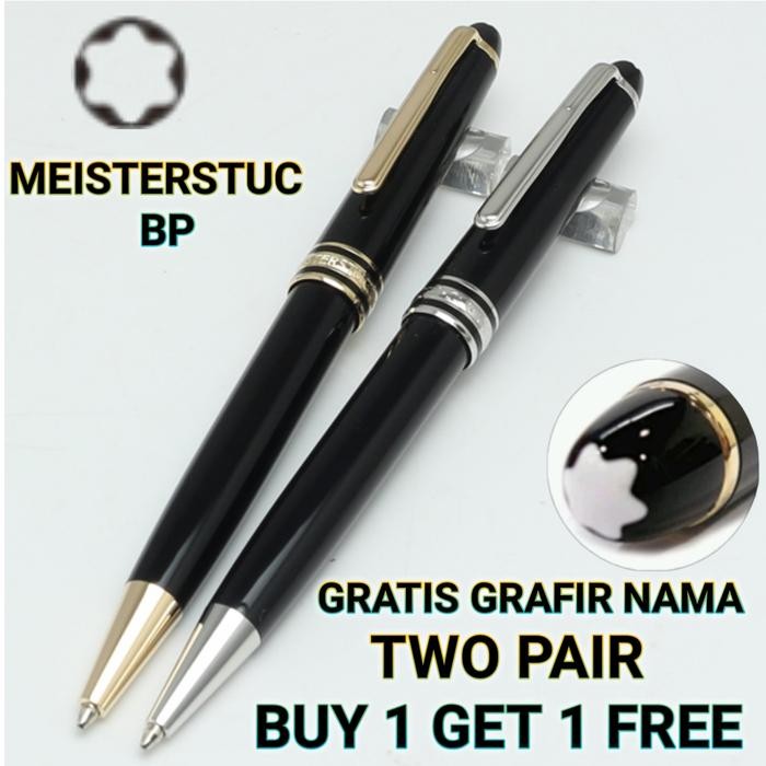 

Ready JT Bollpoint Mewah Buy 1 Get 1 Free Monblanc Meisterstuc Bp Gratis Grafir Nama dan Box