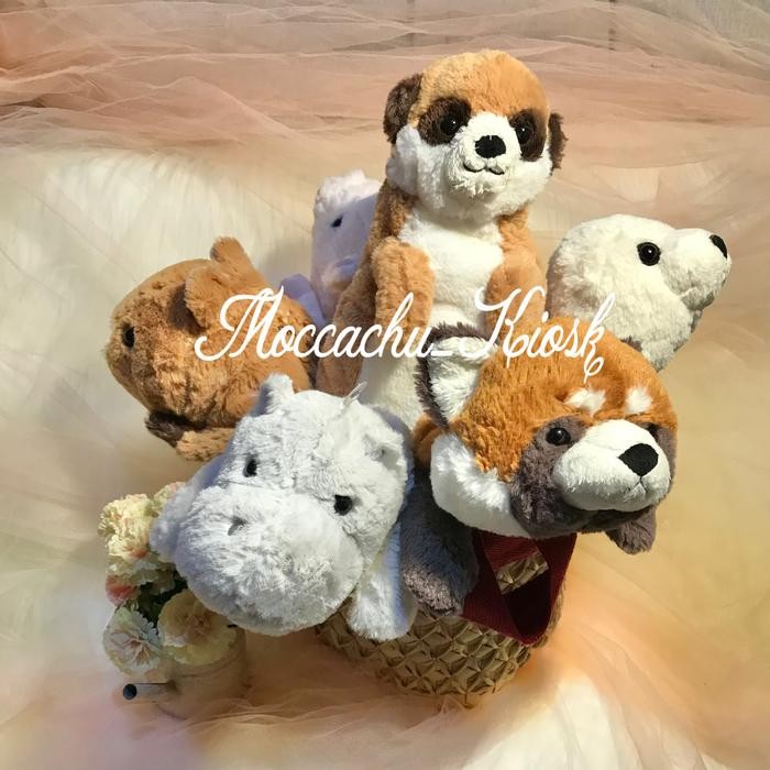 

Ready JT Tempat pensil karakter hewan lucu/BESTEVER animal pen case/plush pouch