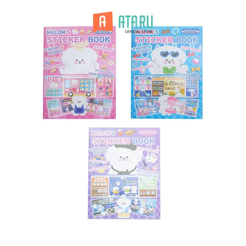 

LINDU Ataru Buku Sticker Melon Wswc32118 Random Stiker Dekoratif Lucu Cute Stickers Deco Sticker