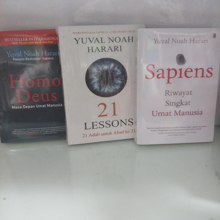 

PAKET 3 BUKU YUVAL NOAH HARARI SAPIENS HOMO DEUS 21 LESSONS