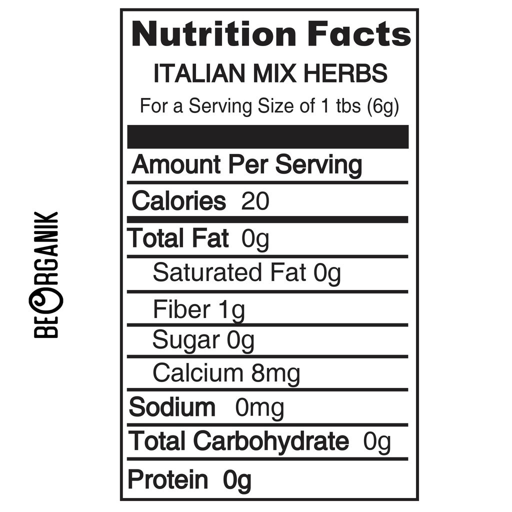 

Beorganik Italian Mix Herbs