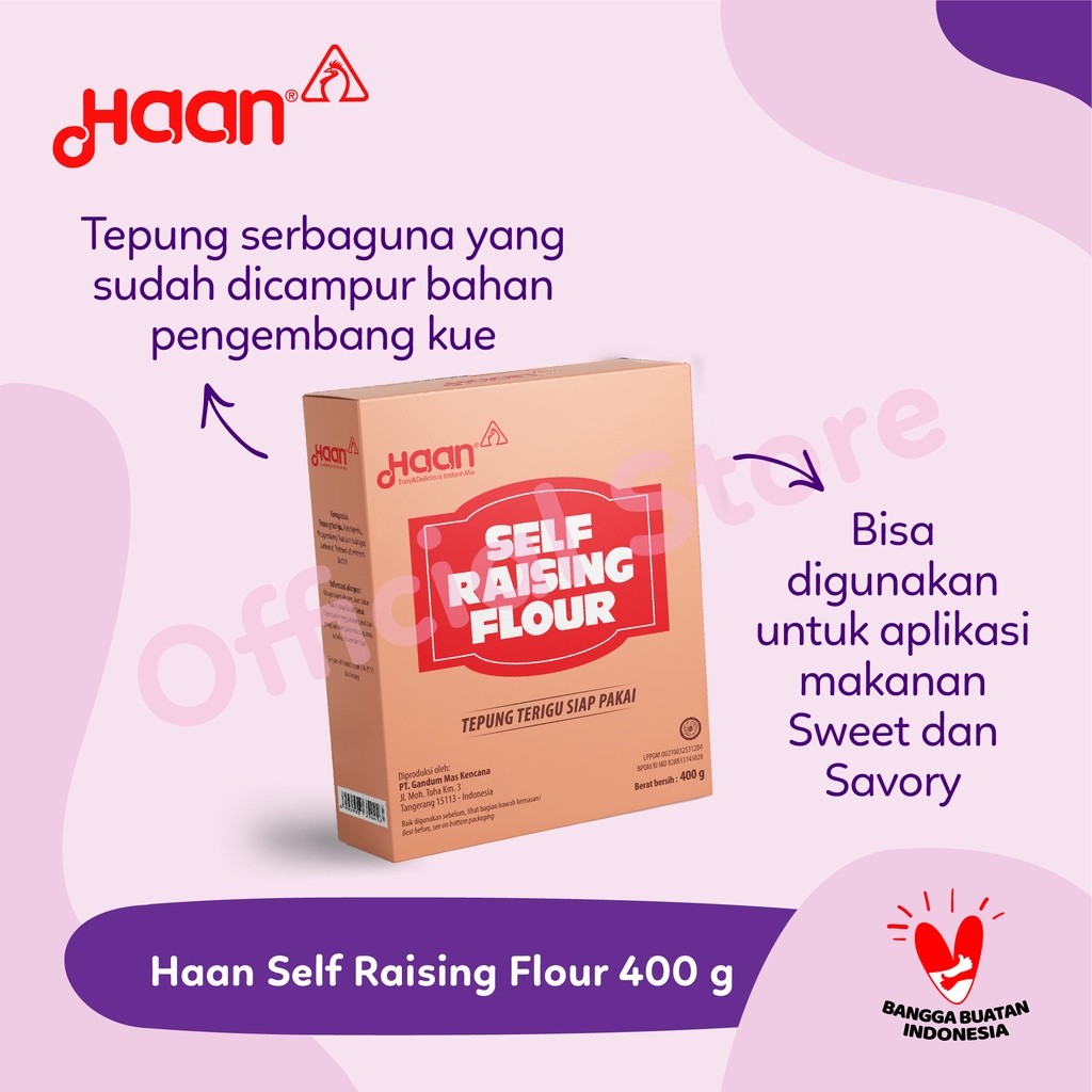 

HAAN SELF RAISING FLOUR 400gr