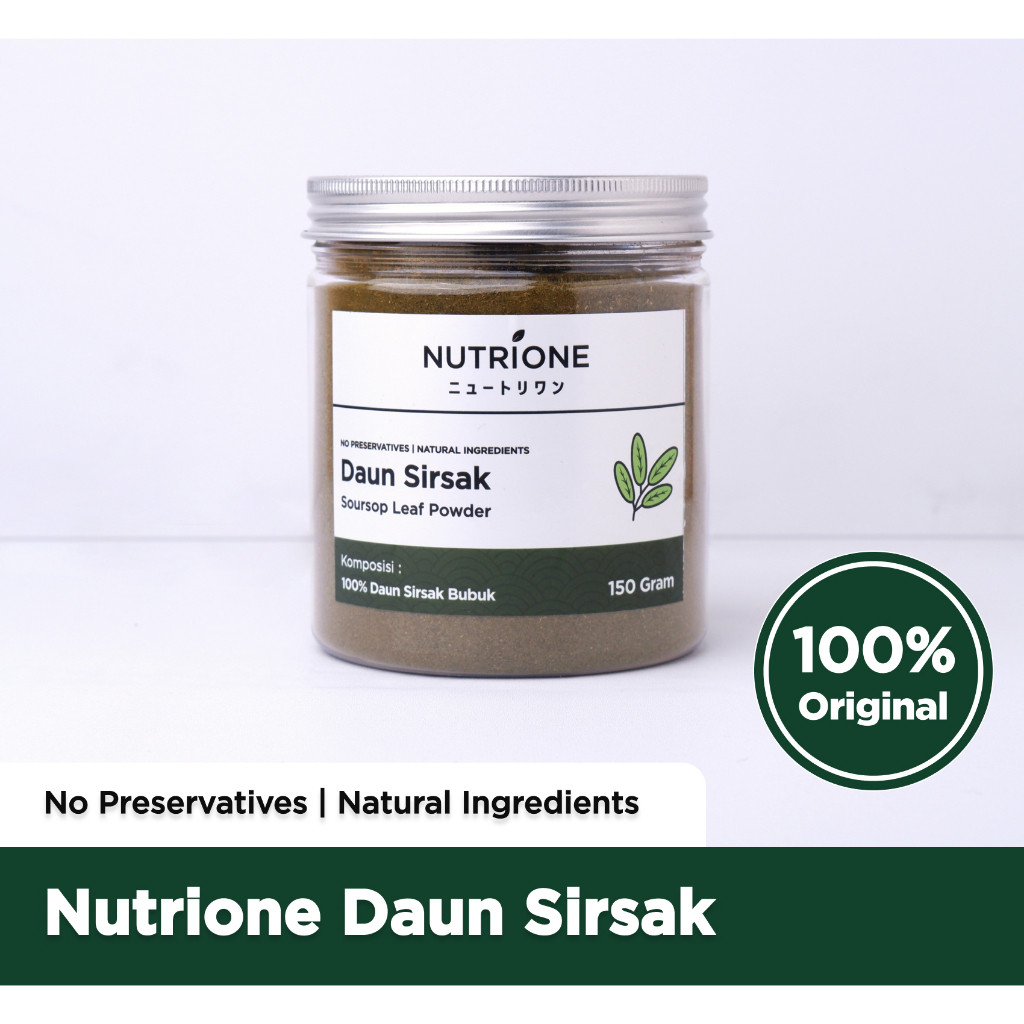 

Daun Sirsak Bubuk / Soursop Leaf Powder Premium Original Nutrione