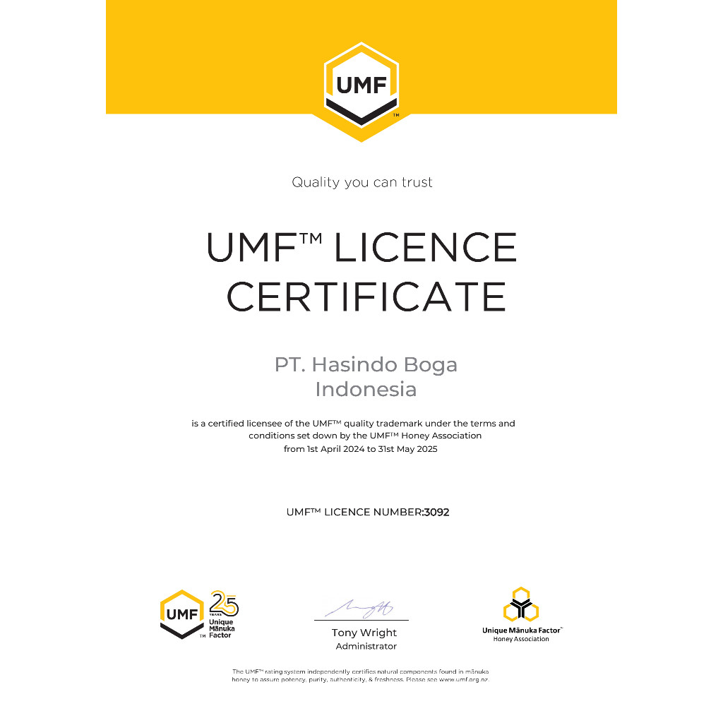 

Hillary Farm Manuka Honey UMF 15+ Madu Manuka 500gr