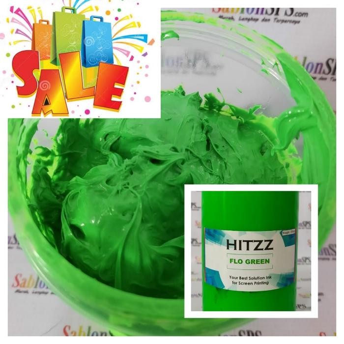 

Tinta Sablon Plastisol Flo Green 1Kg #Gratisongkir