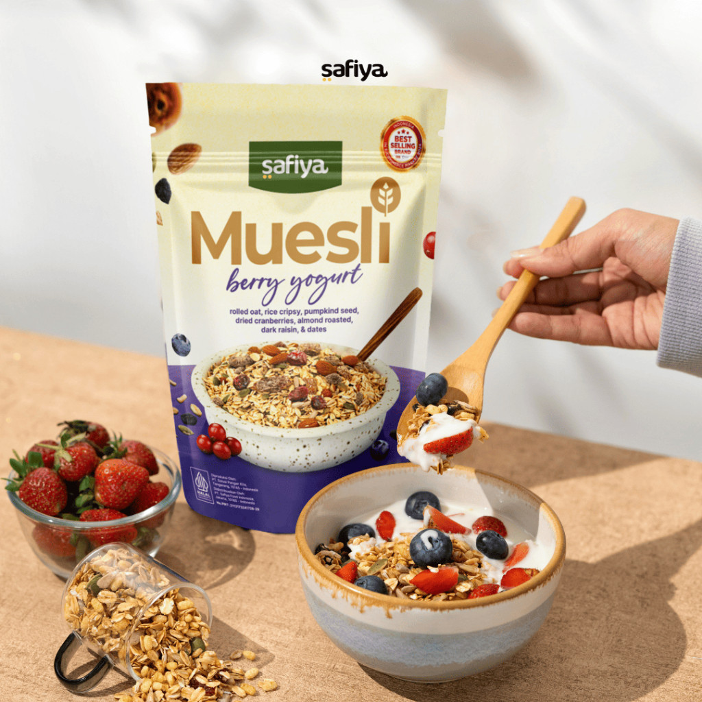 

Safiya Muesli Berry Yogurt 1 Kg Sereal Diet Sehat