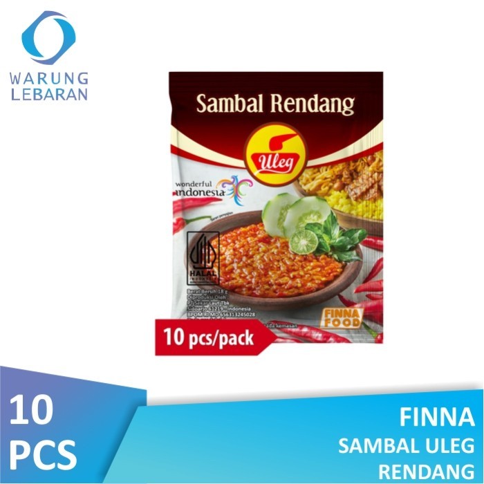 

Finna Sambal Uleg Rendang Sachet 18gr (Isi 10 Pcs)