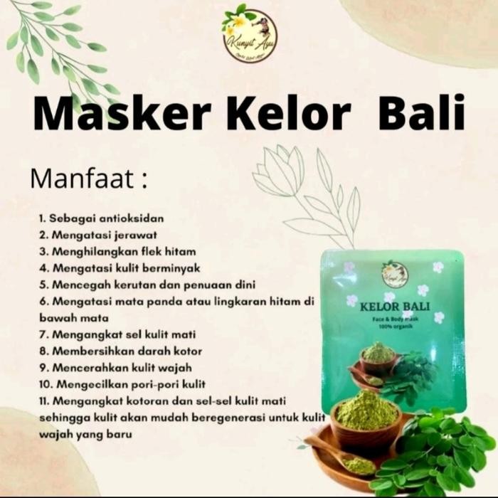 

Terlaris Masker Daun Kelor Bali (Kunyit Ayu)