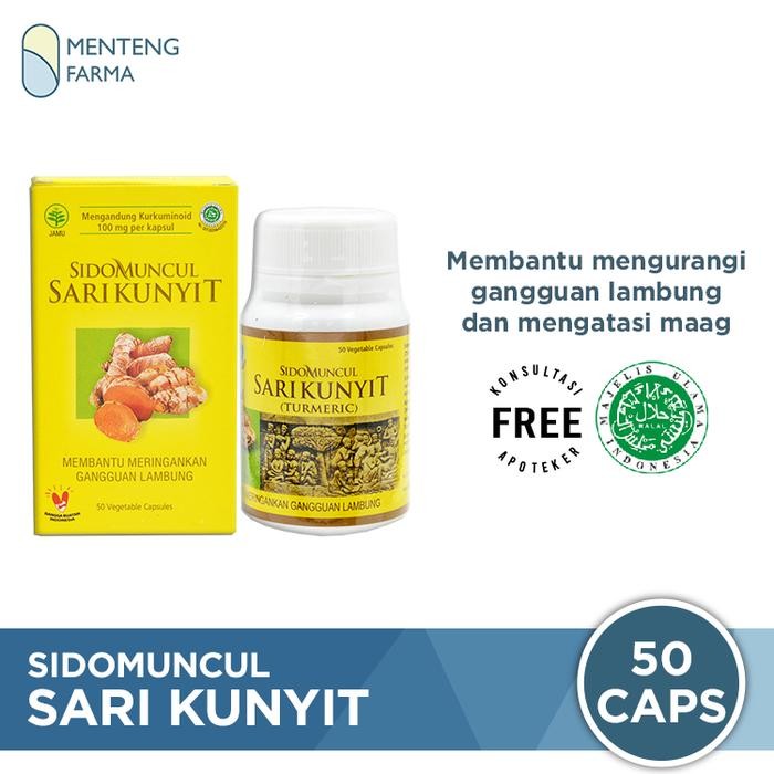 

Terlaris Sido Muncul Sari Kunyit 50 Kapsul - Meredakan Sakit Maag Dan Lambung