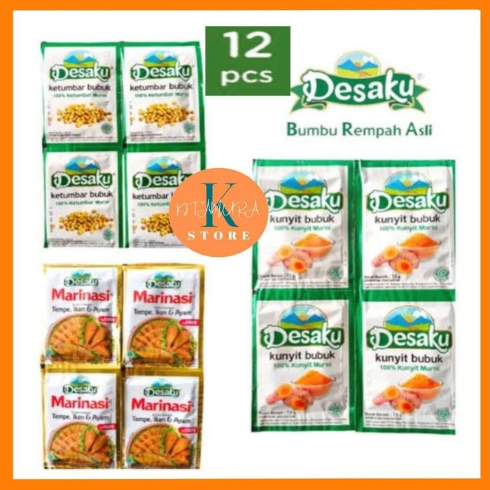

Terlaris Desaku Bumbu Dapur Ladaku Ketumbar Kunyit Bubuk Harga Renceng 12Pcs