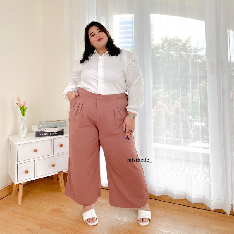 Pola Mewah Yumi Pants/ Kulot Big Size/ Kulot Jumbo/ Celana Panjang Big Size/ Celana Panjang Jumbo/