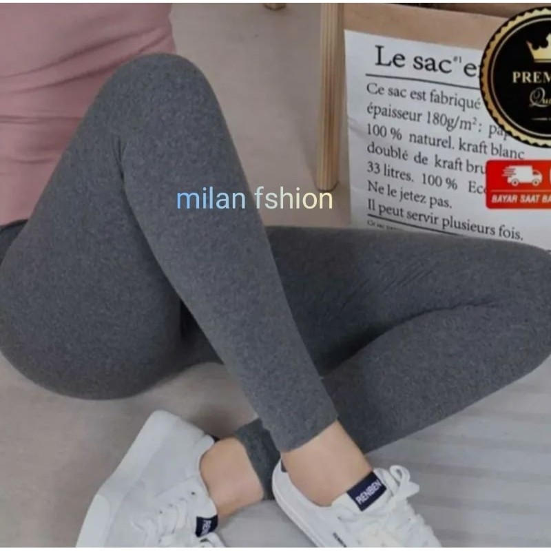 Pola Mewah Legging Kaos Wanita Dewasa Panjang - Legging Wanita Kaos Tebal - Legging Wanita Tebal
