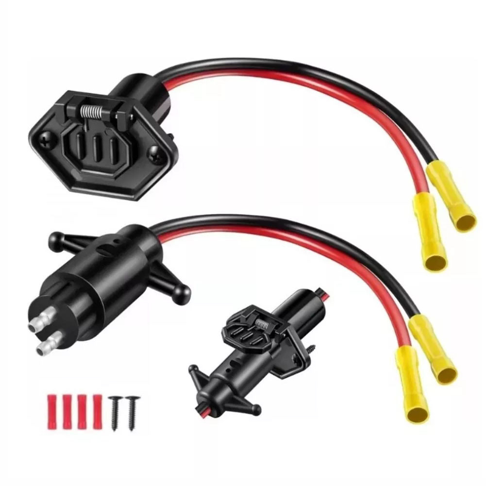 12V 8AWG 2Wire Waterproof Trolling Motors Plug Connector Sockets 12V Trolling Motor Plug For Marine 