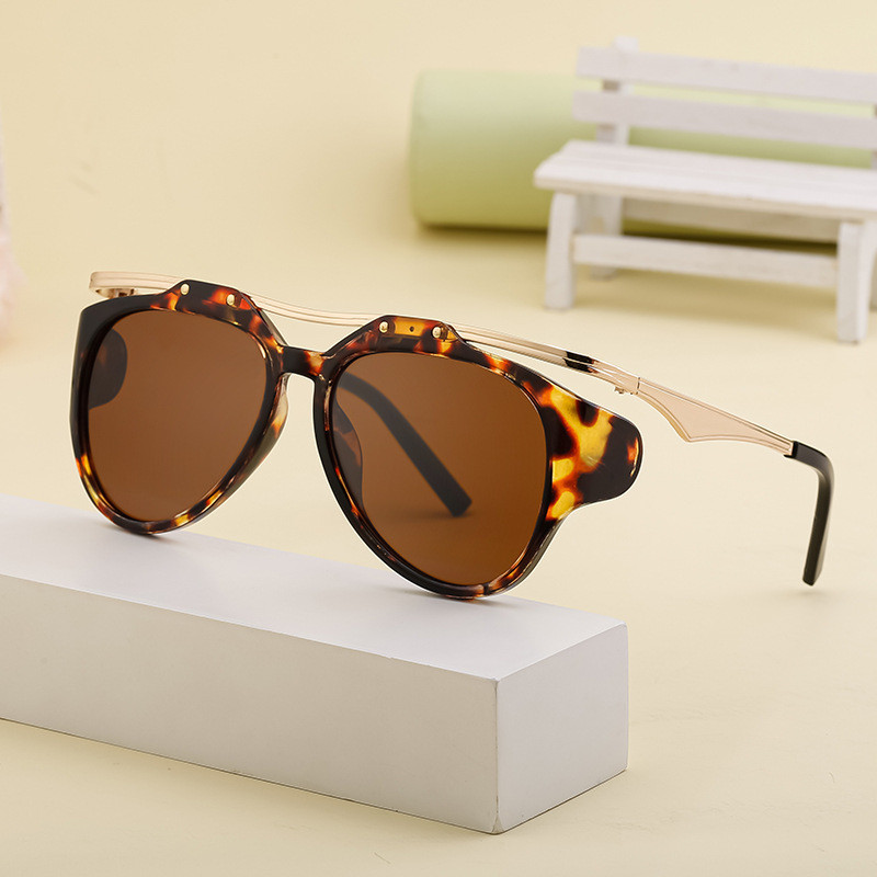 2024 New Men's Large Frame Future Tech Pilot Sunglasses Fashion Women's Y2K Advanced Trendy Alien IN