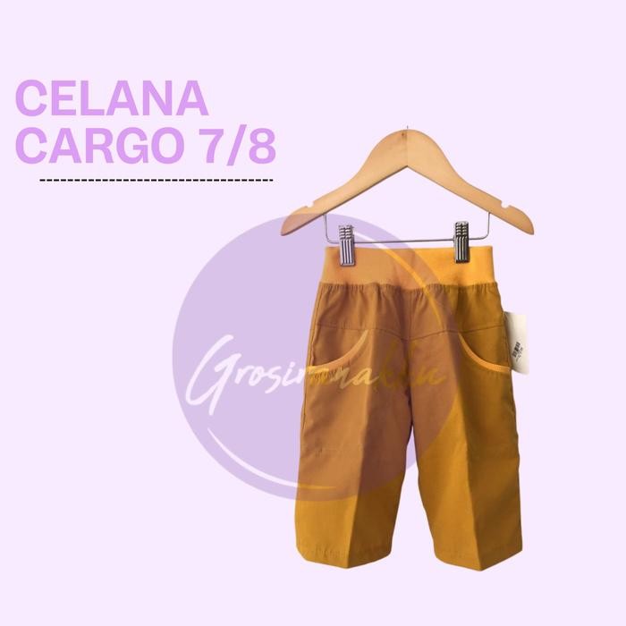 

Terlaris Celana Cargo 7/8 Anak Kekinian Kuning Kunyit Size 3-5Tahun Fashion