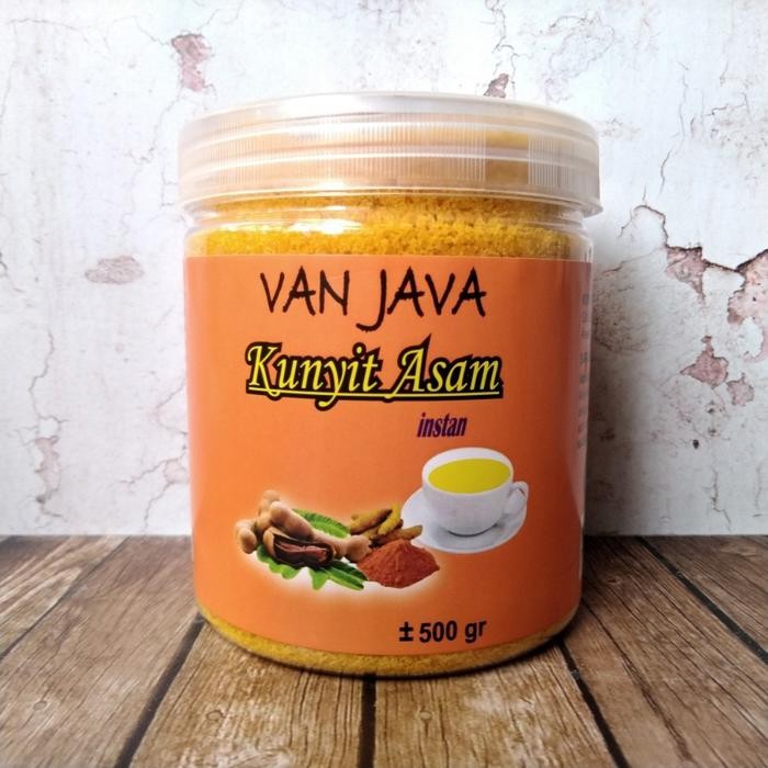 

Terlaris Kunyit Asam / Kunir Asem Bubuk Instan Van Java 500 Gram