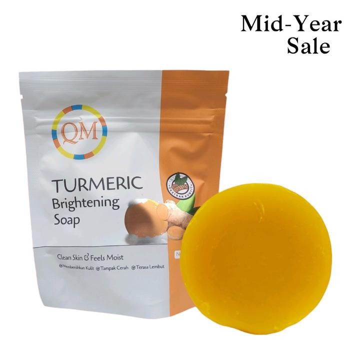 

Terlaris Qm Turmeric Brightening Soap 60Gr Extra Kunyit Sabun Qm - Ecer