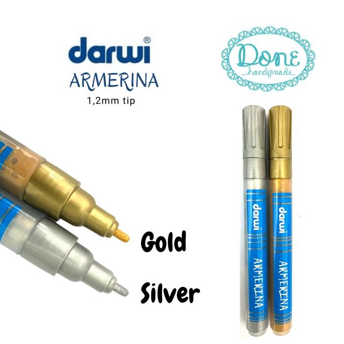 

Darwi armerina acrylic paint metallic cat akrilik keramik alat lukis