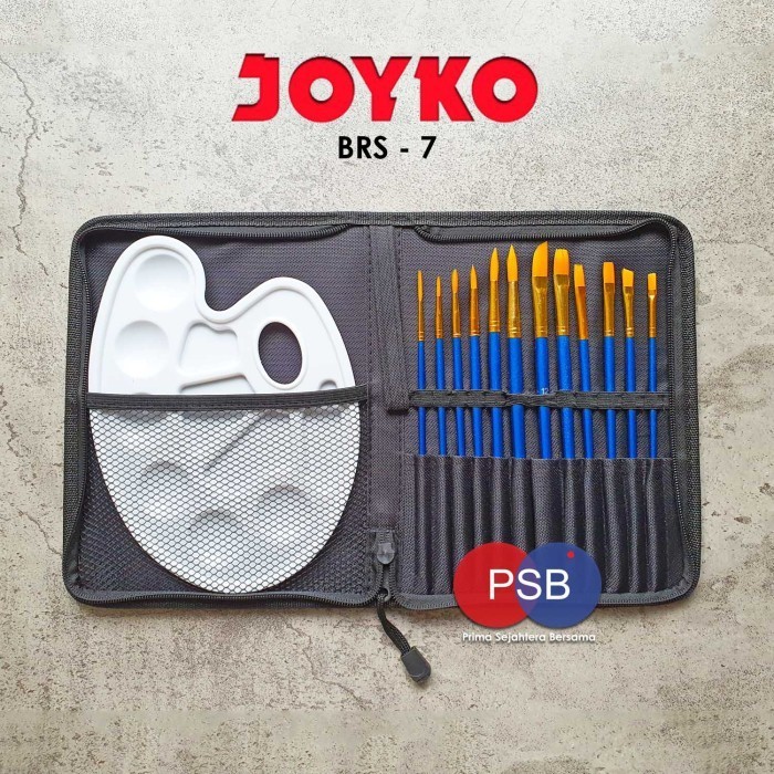 

Lengkap- Joyko Art Brush Set BRS-7 / Alat lukis set