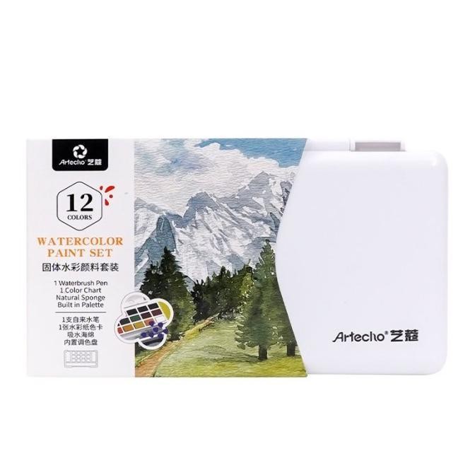 

TERLARIS OHSOME ARTHECO Set Cat Air Alat Gambar Lukis Kreatifitas Dewasa Anak DIY 12 24 36 Warna