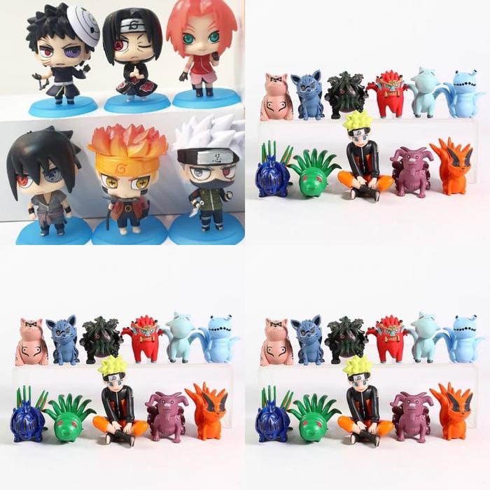 ASLI Action Figure Naruto Bijuu Set isi 11