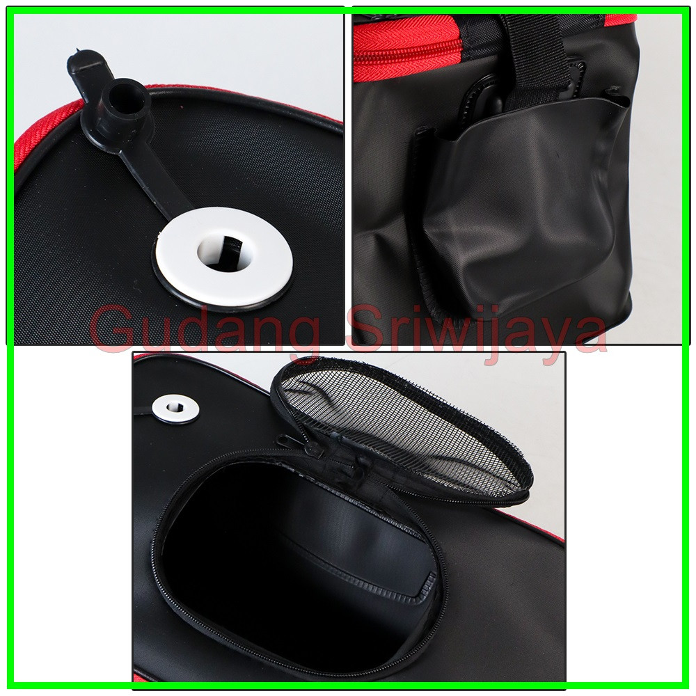 TaffSPORT Tas Perlengkapan Memancing / Ember Pancing / box pancing / box ikan / Tas Pancing lentur