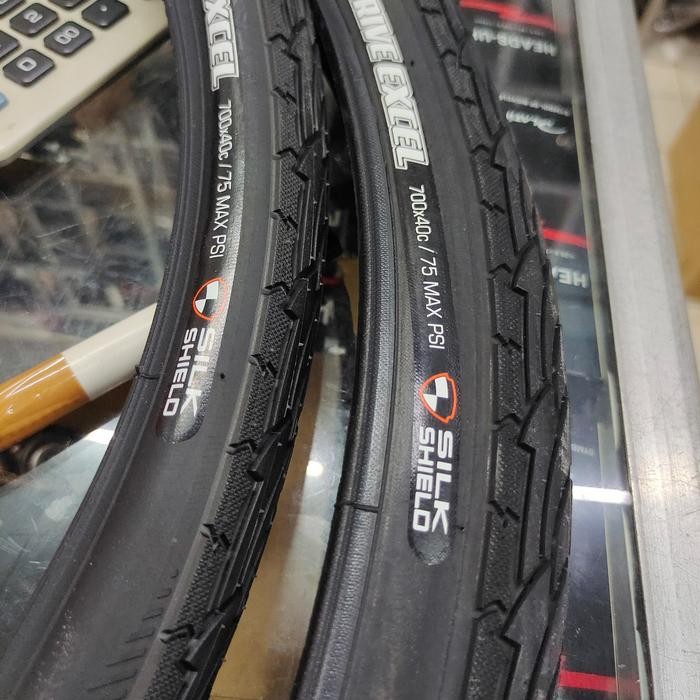 Maxxis 700 X 40 C Overdrive Excel Slikshield Wired - Ban Luar 700X40C Maxxis Overdrive Wired Kawat