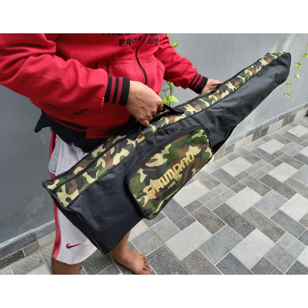 Tas pancing laut jumbo 5 joran dalam 1 tas anti air joran pancing gendong rangsel tas