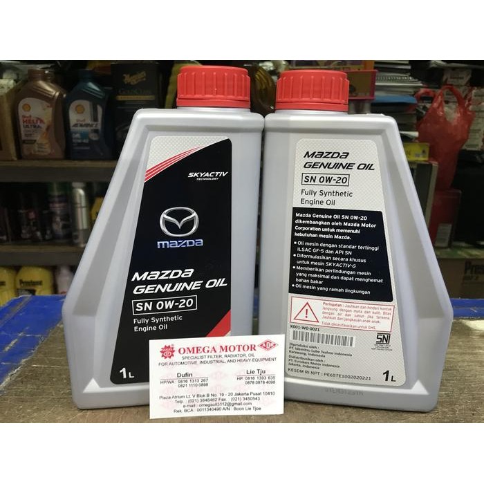 Terlaris Mazda Oli Mesin 0W-20 Original Asli