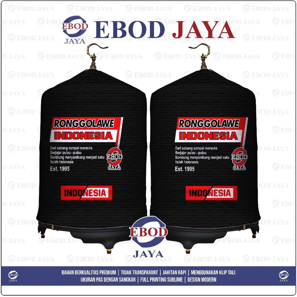 KERODONG FULL PRINTING SANGKAR MURAI - RONGGOLAWE INDONESIA
