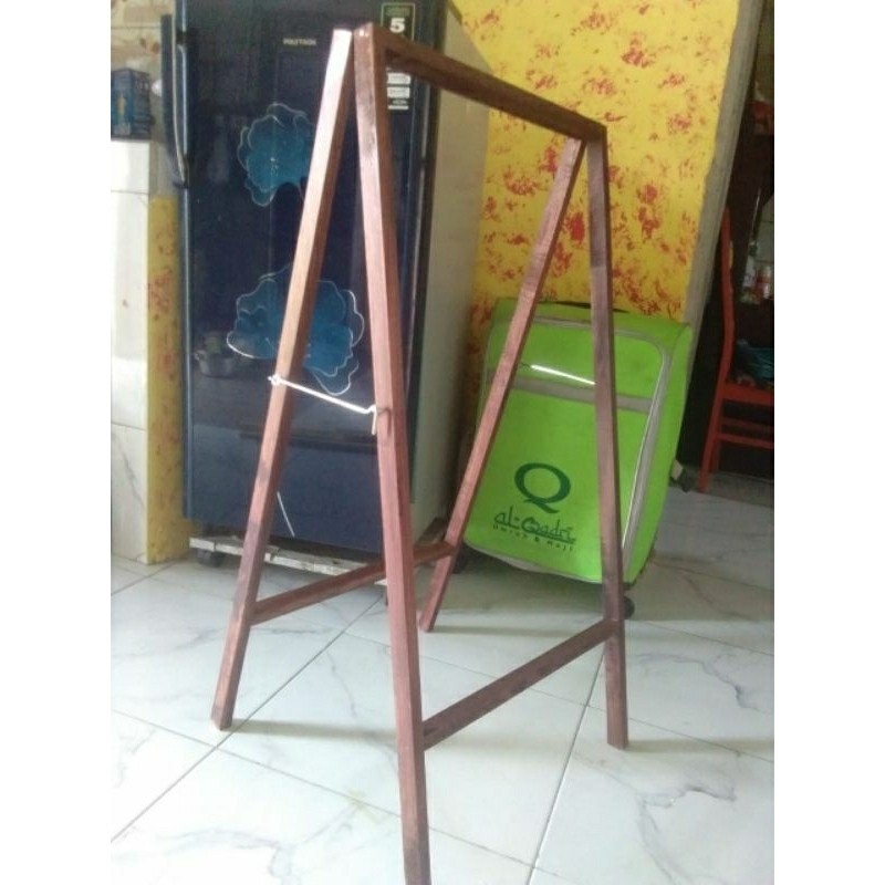 standing banner kayu ( Tanpa banner )