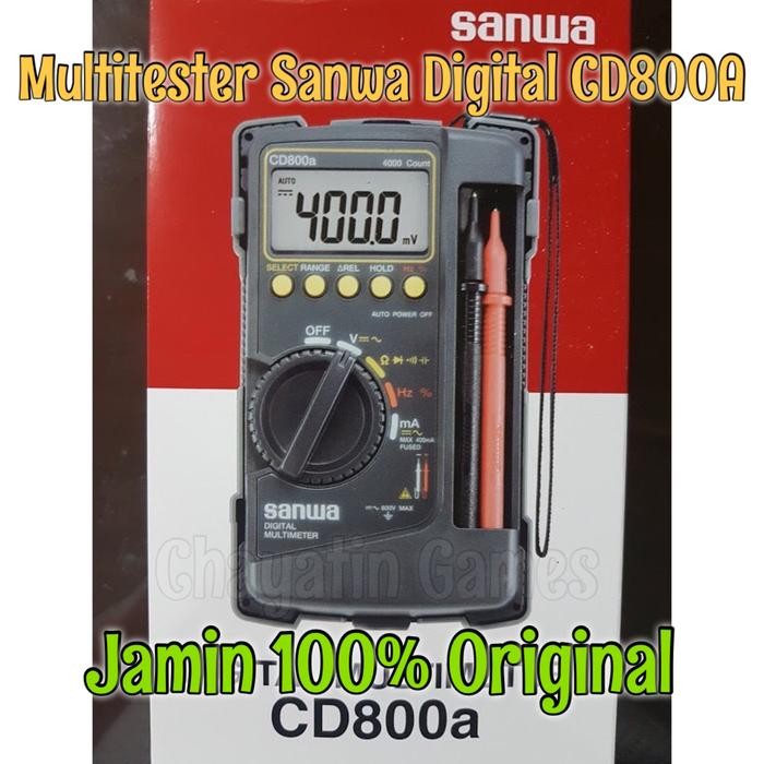 Menarik Multitester Sanwa - Tester Sanwa Digital Original Type Cd800A Cd-800A