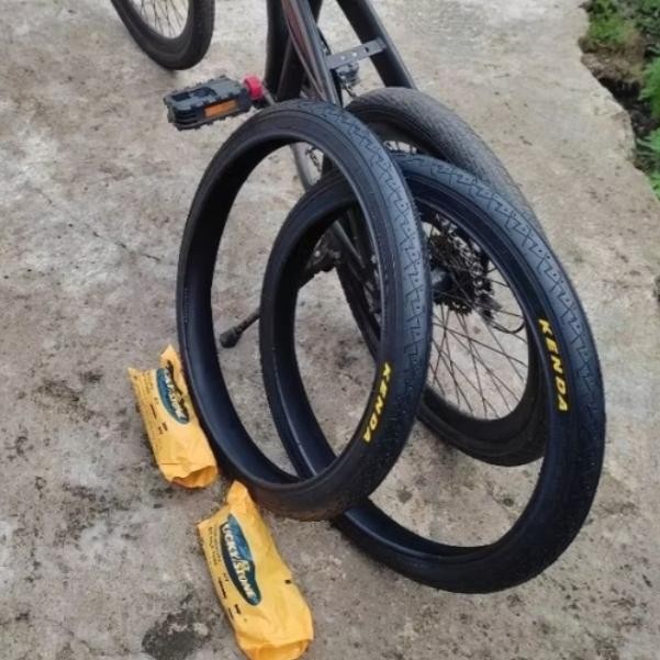 Ban Luar Sepeda Kenda 20X1.75 Set Ban Luar Dalam Sepeda Untuk Semua Jenis Sepeda Lipat Bmx Minion