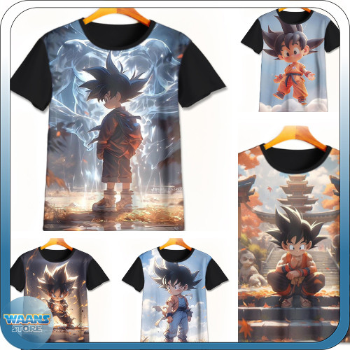 Kaos Anak Dragon Ball 3D Anime Karakter