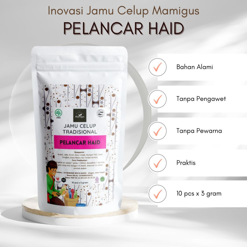 

TERMURAH!! Jamu Celup Tradisional PELANCAR DATANG BULAN