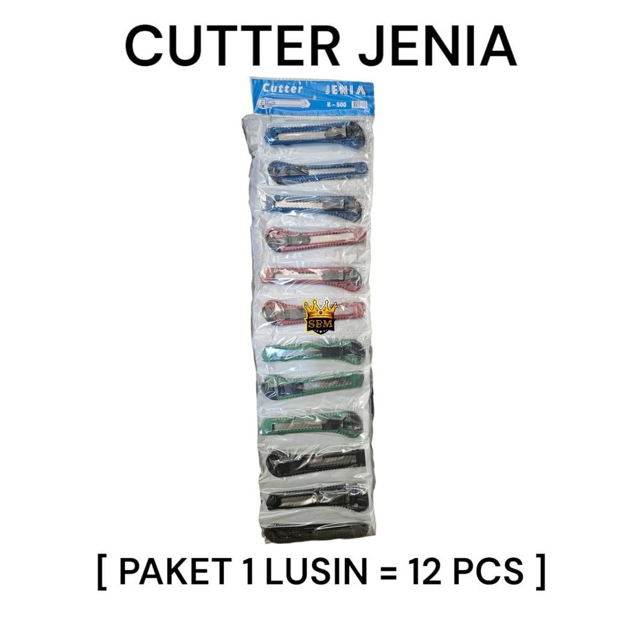 

ISI 12 ~ ATG ~ Pisau Cutter Piso Cutter cuter kater Besar Pemotong Dus ATK JENIA