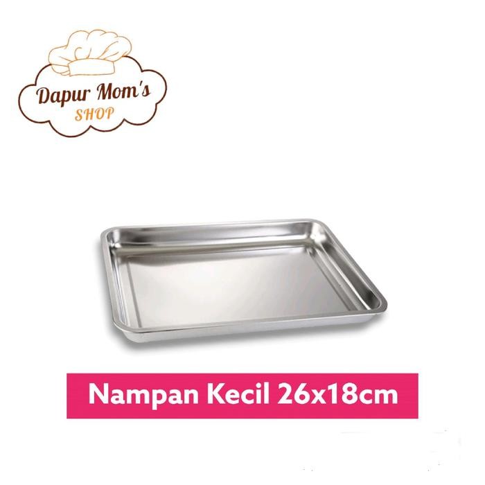 

Nampan Baki Stainless Stell / Nampan Penyaji Makanan Buah-buahan dan Minuman Nampan Baki Serbabguna